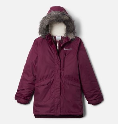 Columbia Girls' Suttle Mountain Long Insulated Jacket - XXS - Red