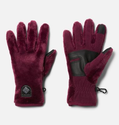 Columbia Women's Fire Side Sherpa Fleece Gloves - S - Purple