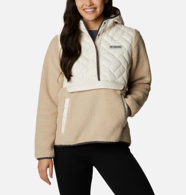 Columbia Women's Sweet View Hooded Fleece Pullover - L - White