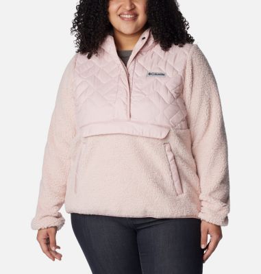 Columbia Women's Sweet View Hooded Fleece Pullover - Plus Size -