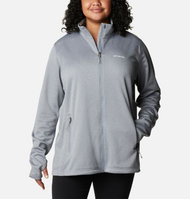 Columbia Women's Park View  Grid Full Zip Fleece Pullover - Plus Size- product image