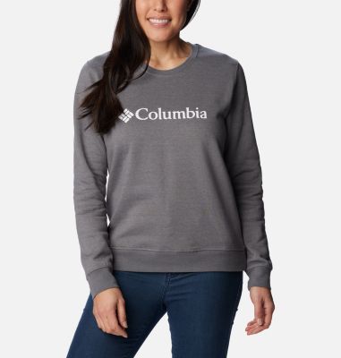 Columbia Women's Columbia Trek Graphic Crew Sweatshirt - M - Grey