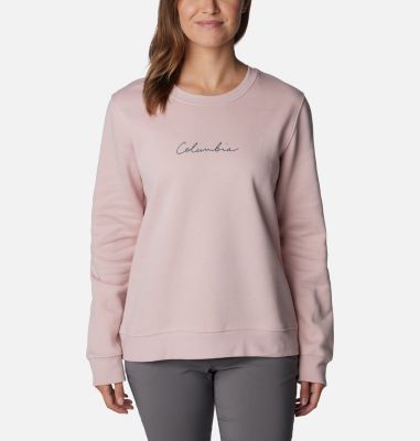 Columbia Women's Columbia Trek Graphic Crew Sweatshirt - S - Pink