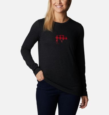 Columbia Women's Hidden Haven Long Sleeve T-Shirt - M - Black