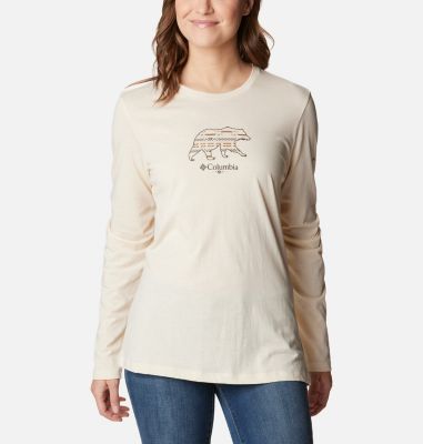 Columbia Women's Hidden Haven Long Sleeve T-Shirt - XL - White