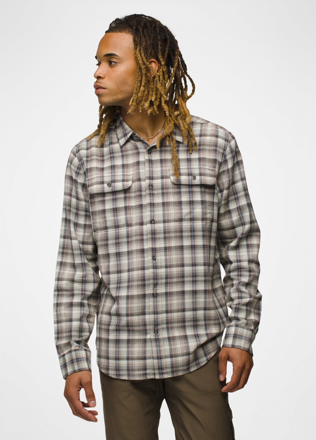 Mens prAna Edgewater Shirt - Flint