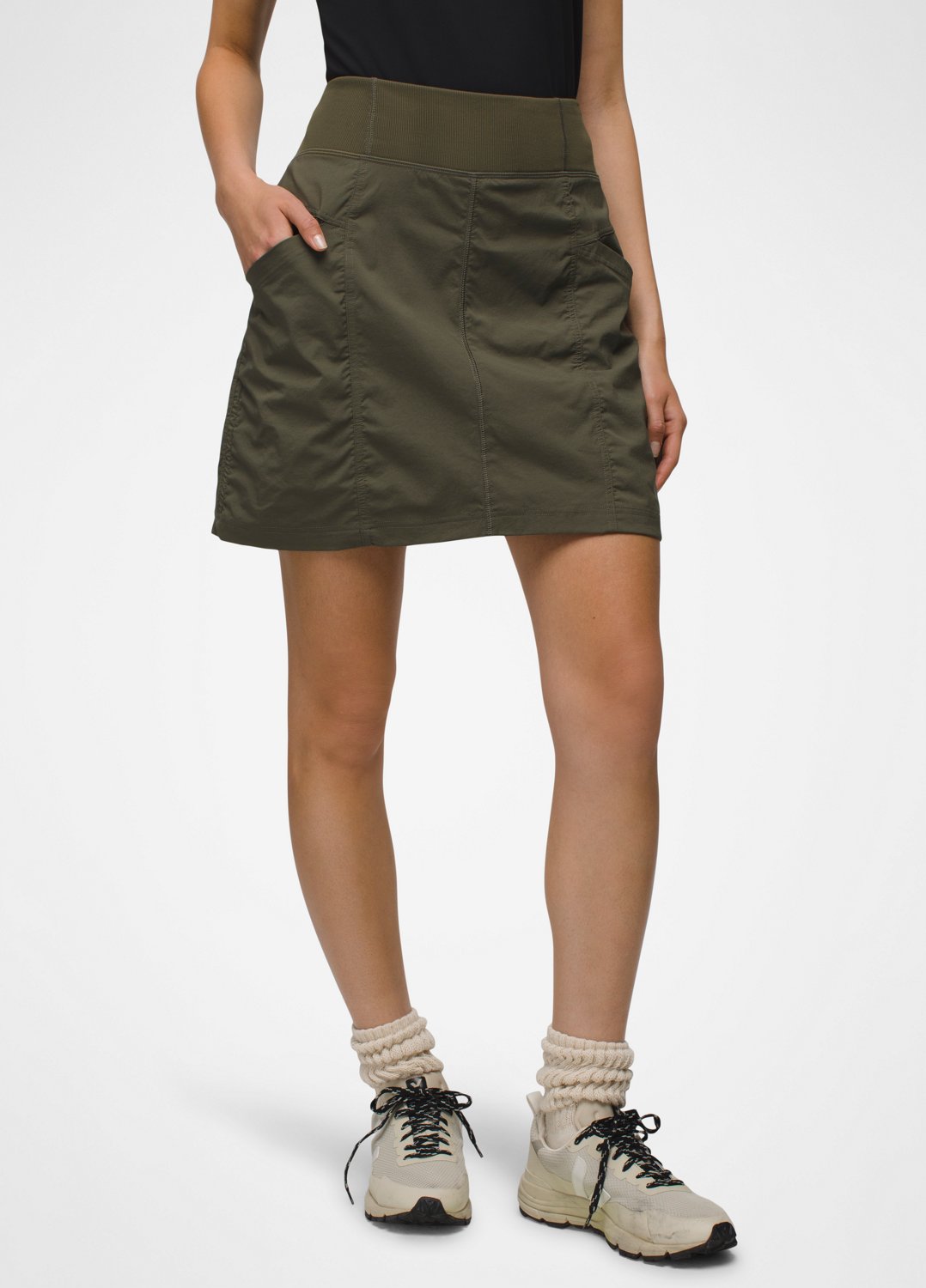 Womens prAna Koen Skort - Grape Leaf