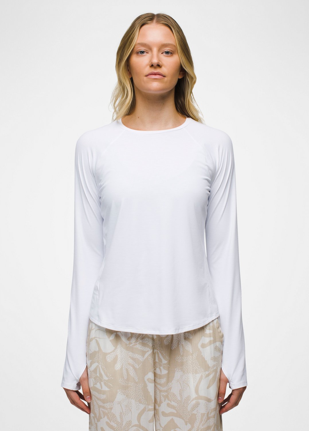Womens prAna Eileen Top - White