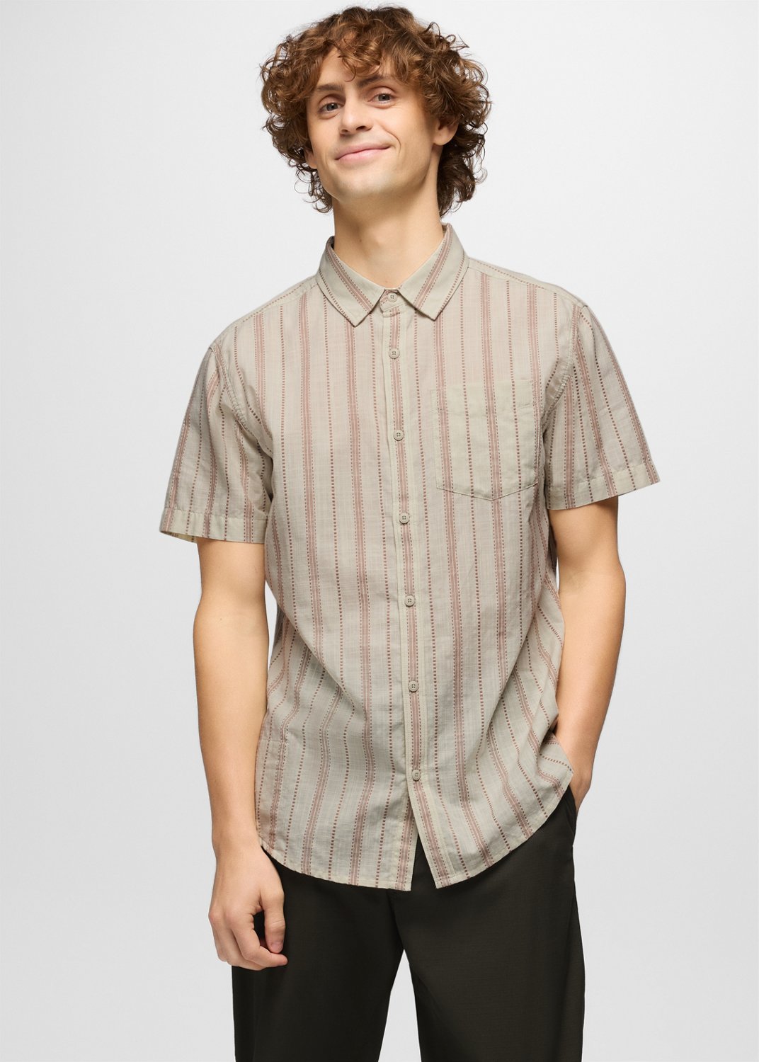 Mens prAna Groveland Shirt - Jasmine