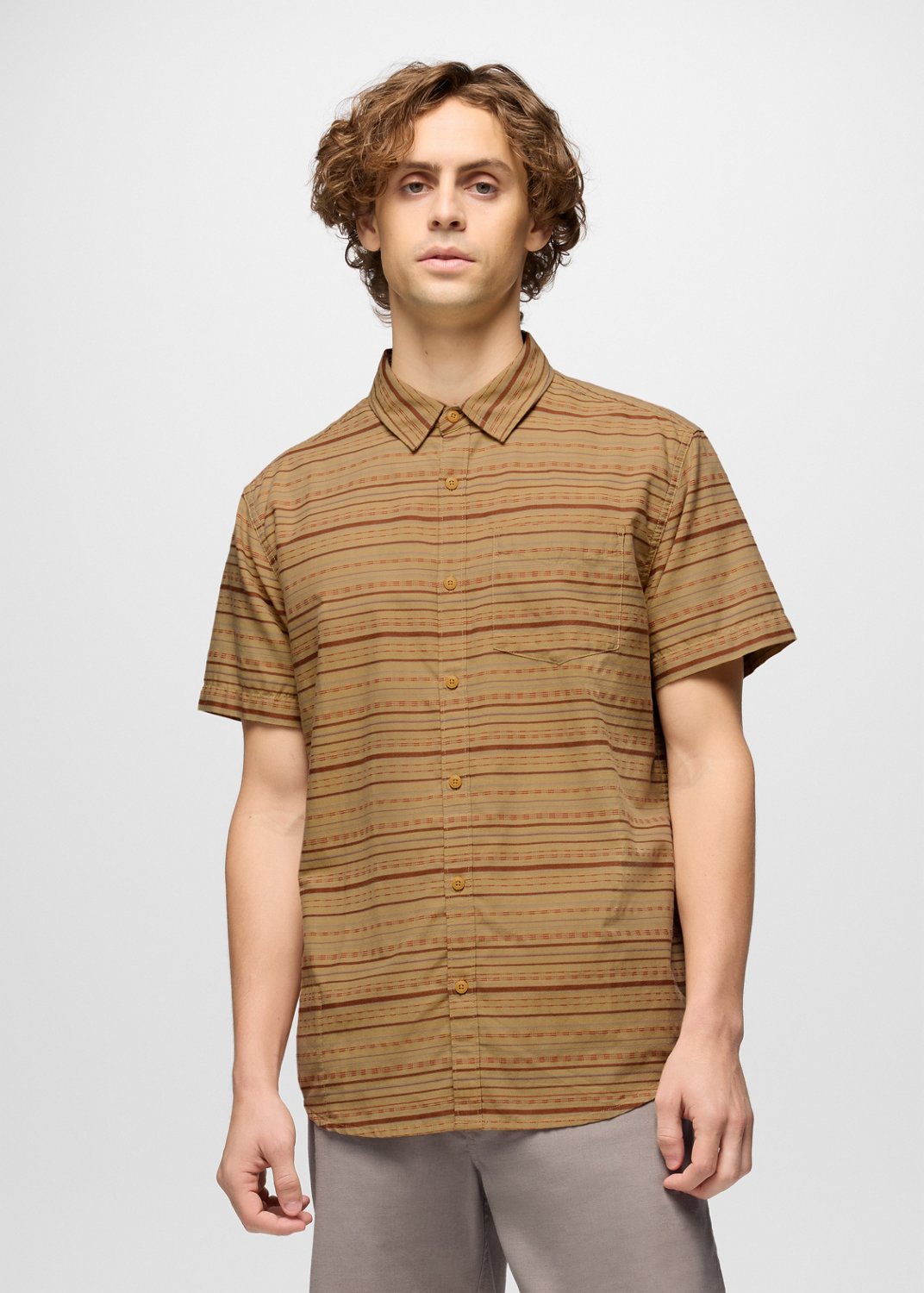 Mens prAna Groveland Shirt - Pollen