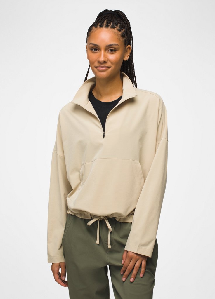 Womens prAna Railay Pullover - Sandstone