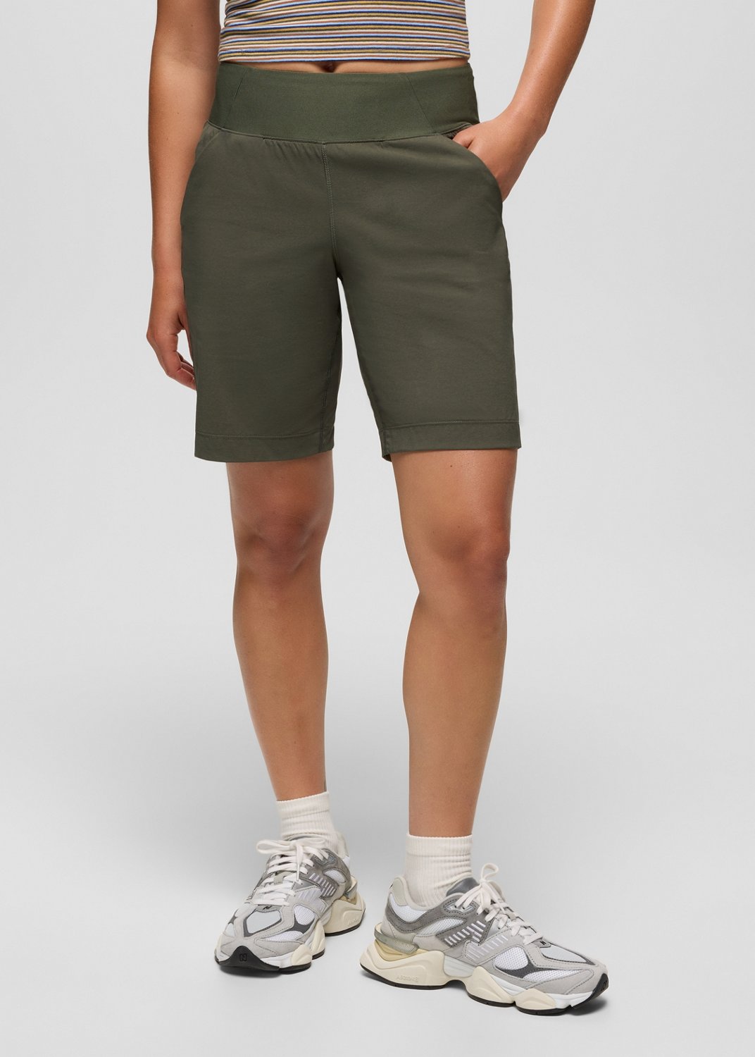 Womens prAna Koen Flat Front Short - Grape Leaf