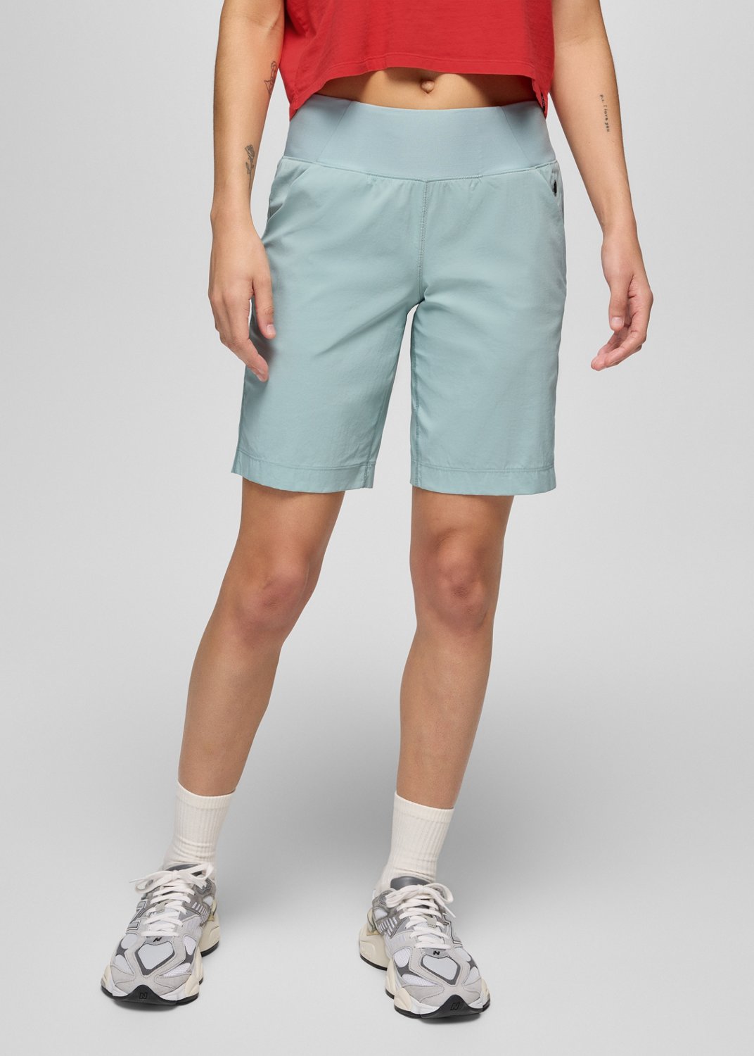 Womens prAna Koen Flat Front Short - Saltwater