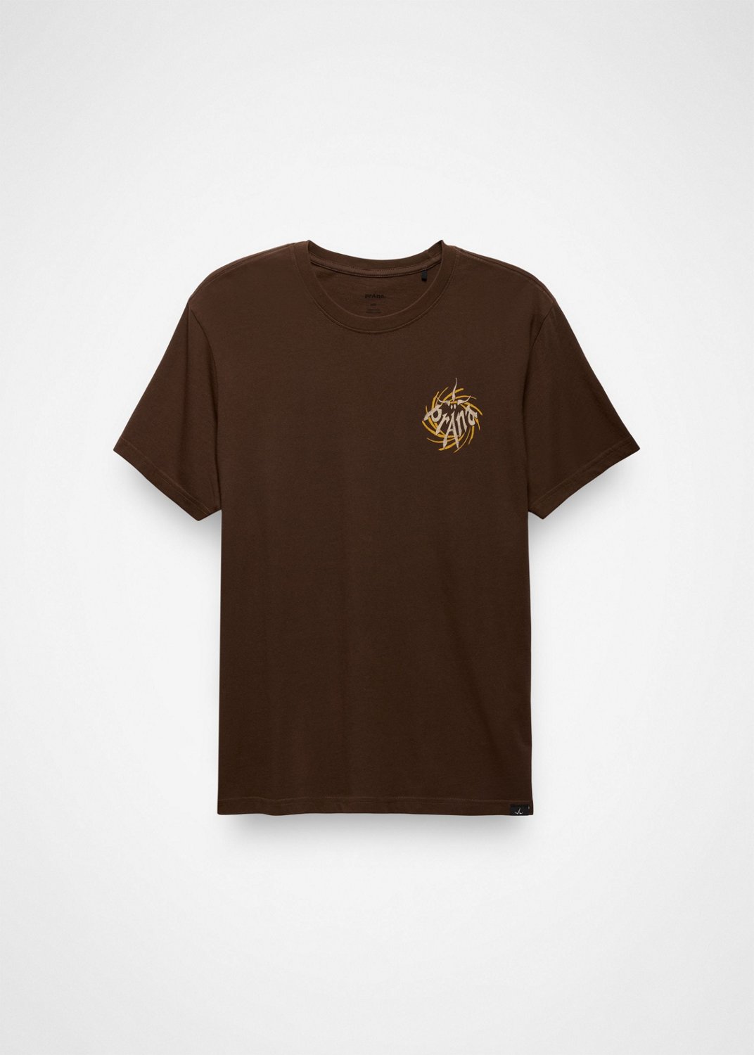 Gender Neutral prAna Heritage Graphic Tee - Dark Roast Universe