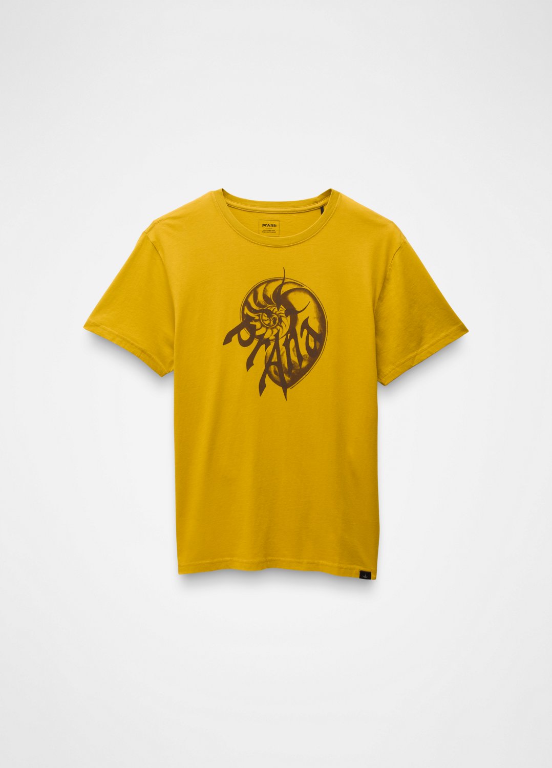 Gender Neutral prAna Heritage Graphic Short Sleeve Tee - Golden Leaf Nautilus