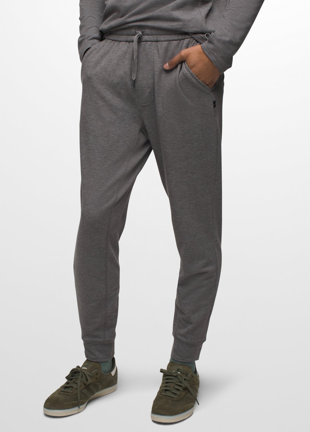 Mens prAna Altitude Tracker Jogger II - Heather Grey