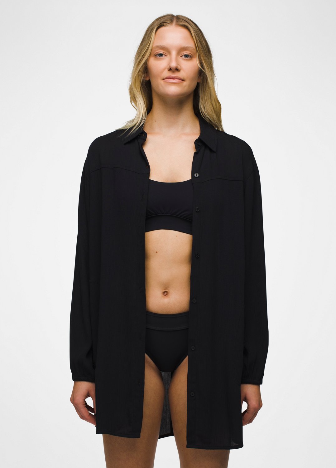 Womens prAna Fernie Shirt - Black