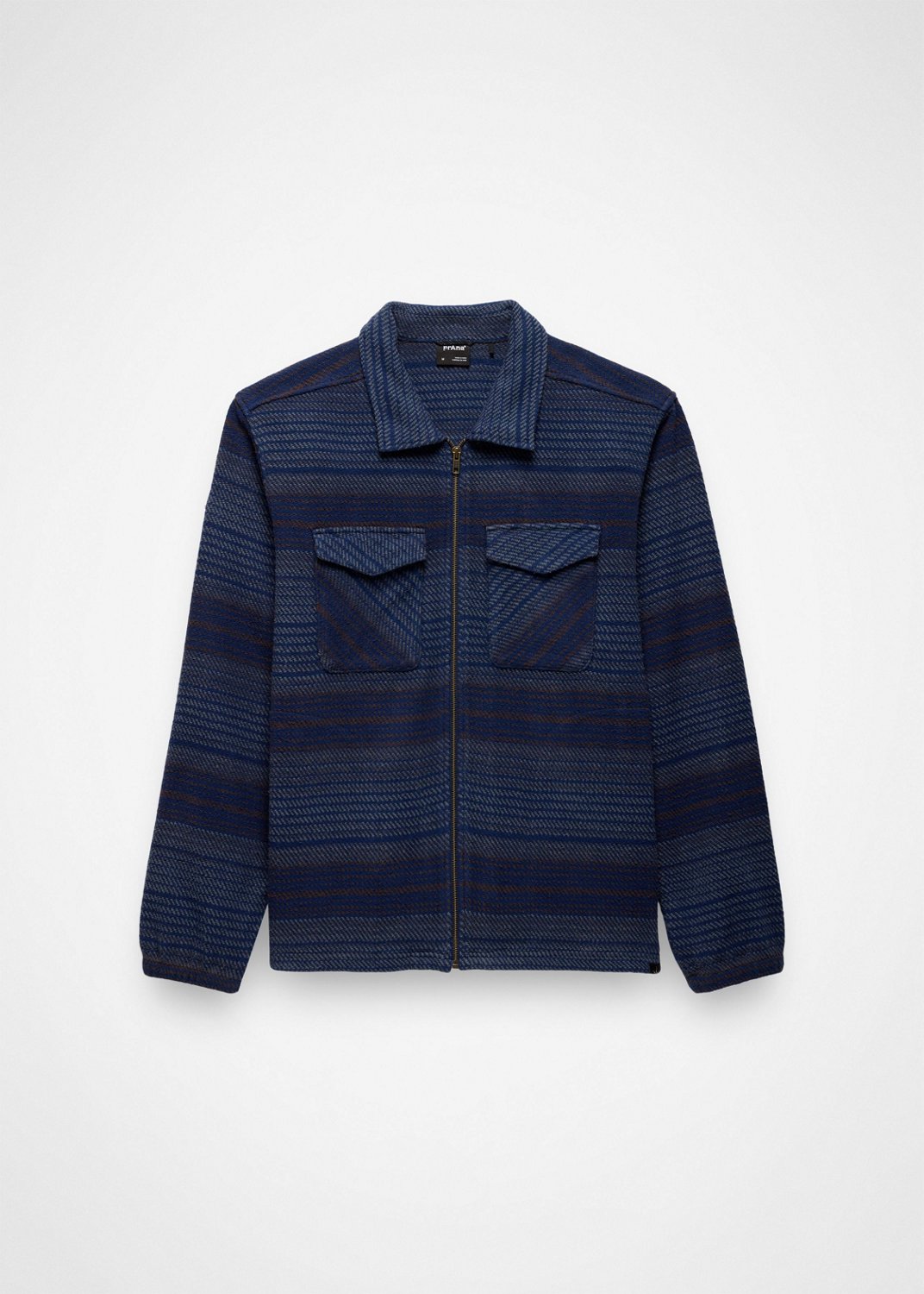 Gender Neutral prAna Heritage Zip Flannel - Capulet Blue