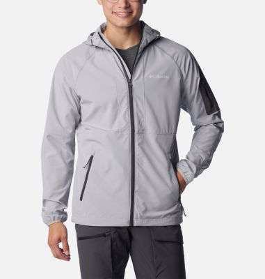 Columbia Men's Tall Heights Hooded Softshell Jacket - L - Grey