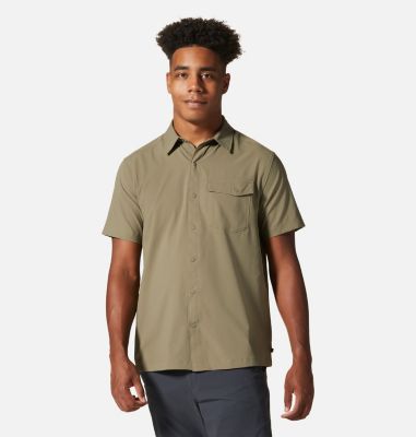 Mountain Hardwear Men's Shade Lite Short Sleeve Shirt - S - Green