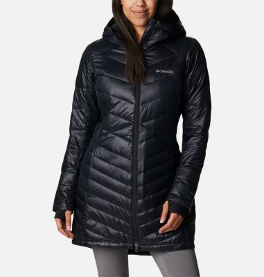 Columbia Women's Joy Peak Mid Insulated Hooded Jacket - S - Black