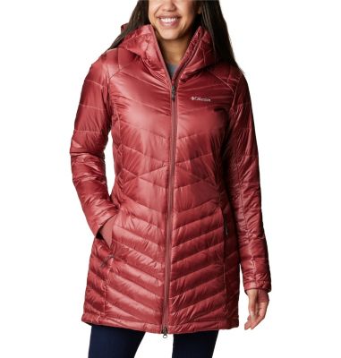 Columbia Women's Joy Peak Mid Insulated Hooded Jacket - S - Pink