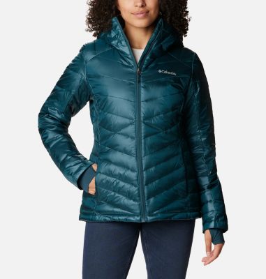 Columbia Women's Joy Peak Insulated Hooded Jacket - M - Blue