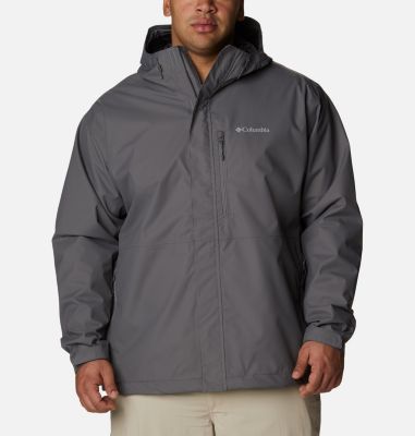Columbia Men's Hikebound Rain Jacket - Big - 1X - Grey