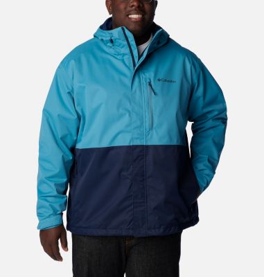Columbia Men's Hikebound Rain Jacket - Big - 5X - Blue