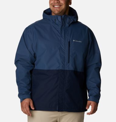 Columbia Men's Hikebound Rain Jacket - Big - 2X - Blue