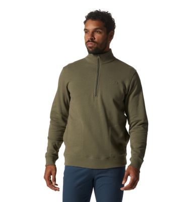 Mountain Hardwear Men's MHW Logo 1/2 Zip - XL - Green