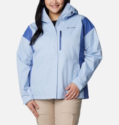 Columbia Women's Hikebound Rain Jacket - Plus Size - 1X - Blue