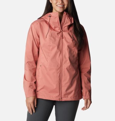 Columbia Women's Sunrise Ridge Rain Jacket - XL - Orange