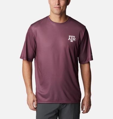 Columbia Men's Collegiate PFG Terminal Tackle  Short Sleeve Shirt - Texas A&M-