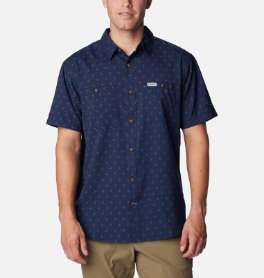 Columbia Men's Utilizer Printed Woven Short Sleeve Shirt - XXL -