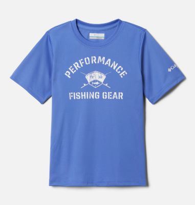 Columbia Boys' PFG Terminal Tackle  First On The Water Short Sleeve Shirt-