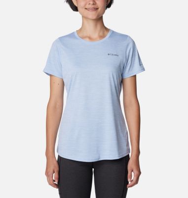 Columbia Women's Alpine Chill Zero Short Sleeve Shirt - M - Blue