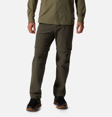 Mountain Hardwear Men's Basin Trek Convertible Pant - Size 36 - Brown