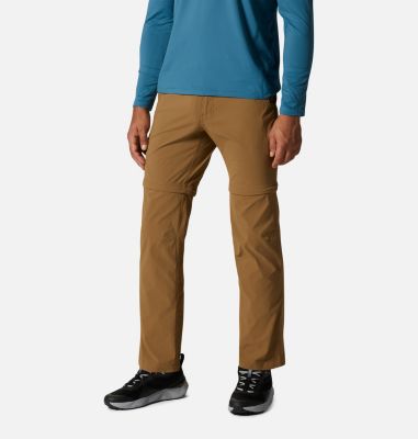 Mountain Hardwear Men's Basin Trek Convertible Pant - Size 42 - Brown