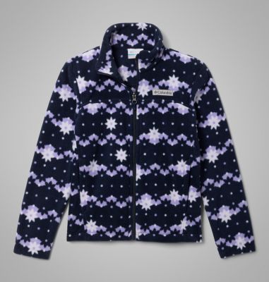 Columbia Girls' Castle Dale  Printed Full Zip Fleece Jacket-