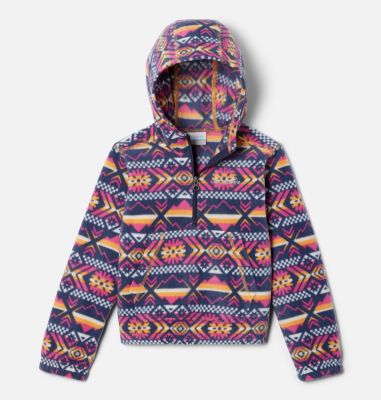 Columbia Girls' Benton Springs Hooded Half Zip Fleece Pullover -