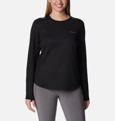 Columbia Women's Bliss Ascent Long Sleeve Shirt - L - Black