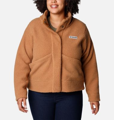Columbia Women's Panorama Snap Fleece Jacket - Plus Size - 1X -