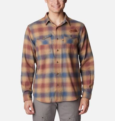 Columbia Men's PHG Roughtail  Stretch Flannel Long Sleeve Shirt-