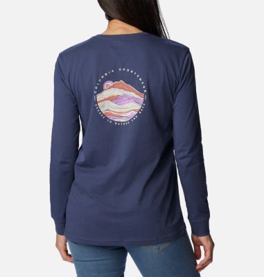 Columbia Women's North Cascades Back Graphic Long Sleeve T-Shirt