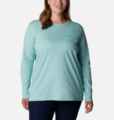 Columbia Women's North Cascades  Back Graphic Long Sleeve T-Shirt - Plus Size-