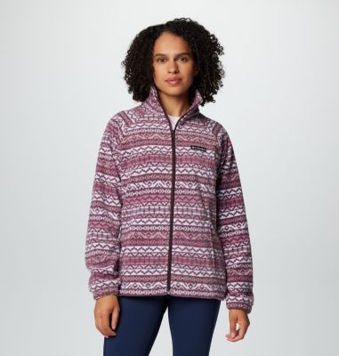 Columbia Women's Benton Springs  Printed Full Zip Fleece Jacket-