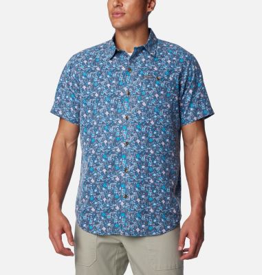 Columbia Men's Captree Island Short Sleeve Shirt - XXL - Blue