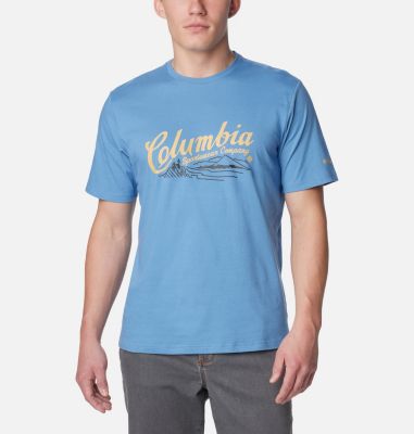 Columbia Men's Rockaway River Graphic T-Shirt - S - Blue