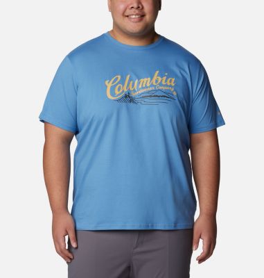Columbia Men's Rockaway River Graphic T-Shirt - Big - 3X - Blue